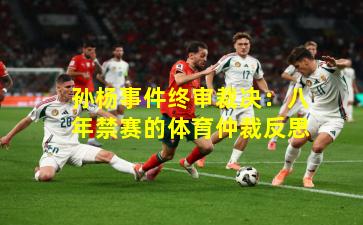孙杨事件终审裁决:八年禁赛的体育仲裁反思